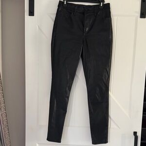 Express Coated Black Faux Leather Pants